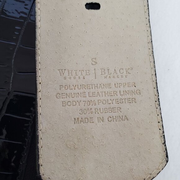 White House Black Market Women's Belt Silver Stud Elastic Size Small - Picture 3 of 8